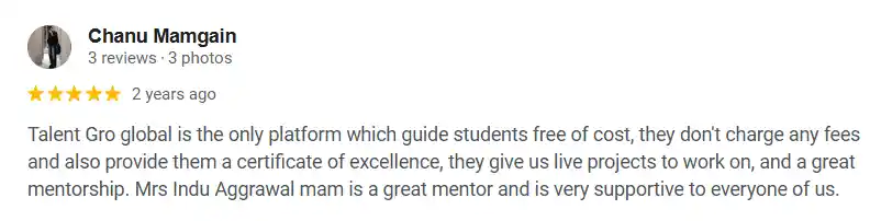 Real corporate client testimonial for TalentGro
